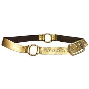 m.design Metallic Gold Ring Belt (gold hardware)
